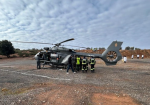 مروحية للدرك الملكي تُنقذ سيدة وضعت مولودها بدوار معزول بآيت عبدي