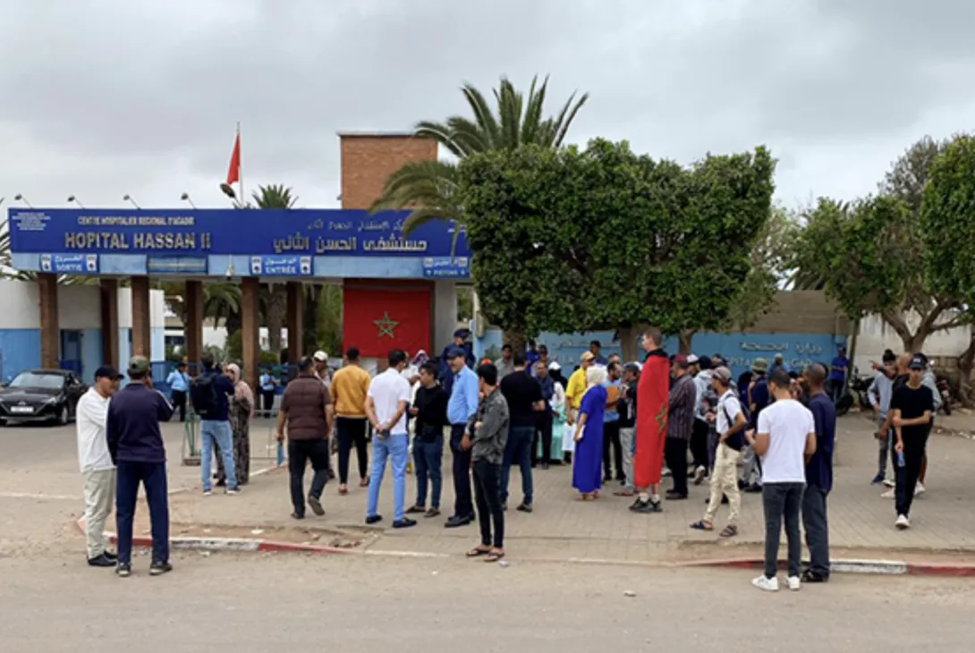 احتجاجات في أكادير بسبب الوضع الصحي "المتردي" بمستشفى الحسن الثاني